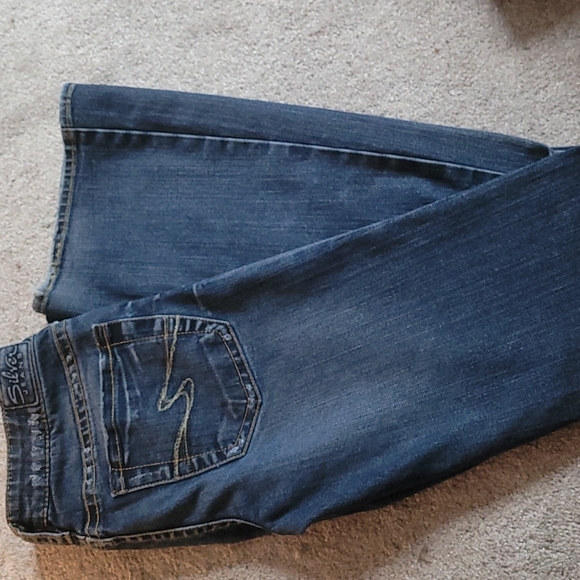 BUNDLE low rise Silver flared jeans - Picture 3 of 5